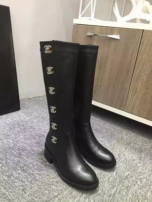 CHANEL Knee-high boots Lined with fur Women--018